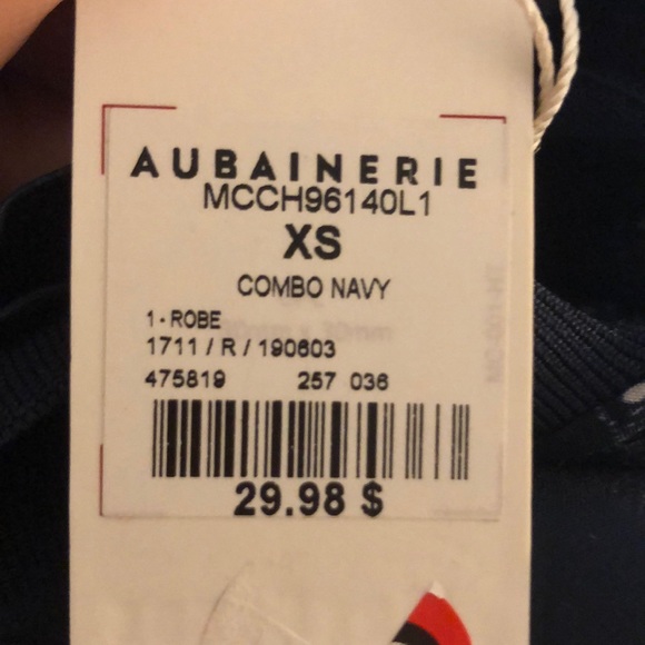 Navy flowy dress - Picture 4 of 4